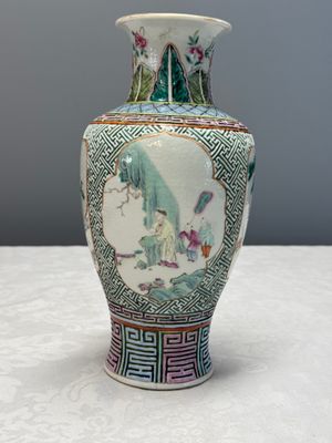 A Chinese famille rose 'Wang Xizhi 王羲之' vase — foto 5