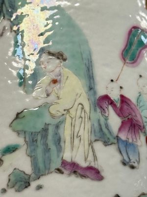 A Chinese famille rose 'Wang Xizhi 王羲之' vase — foto 6