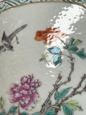 A Chinese famille rose 'Wang Xizhi 王羲之' vase — foto 8