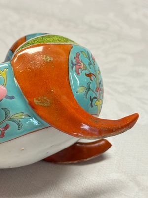 A Chinese famille rose bat-form water pot — photo 12