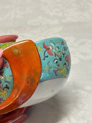 A Chinese famille rose bat-form water pot — photo 14