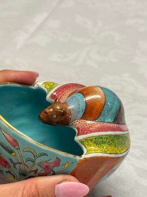 A Chinese famille rose bat-form water pot — photo 8