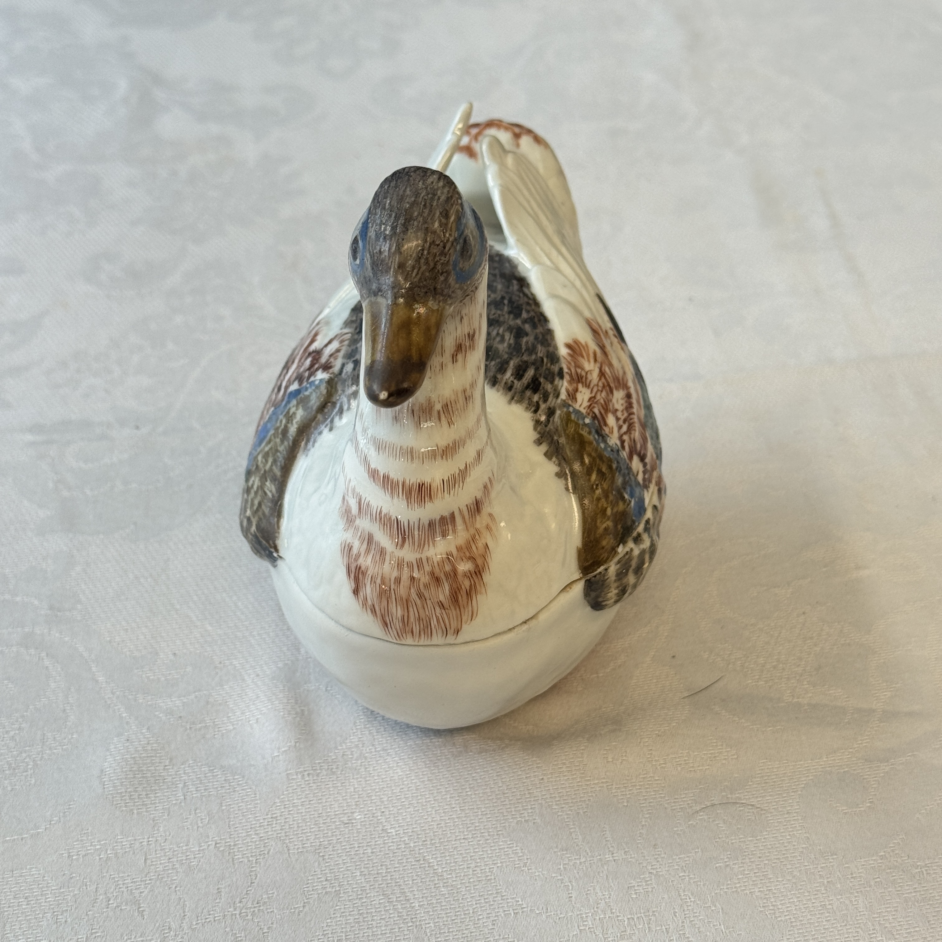 A Chinese famille rose duck-shaped tureen and cover — photo 3