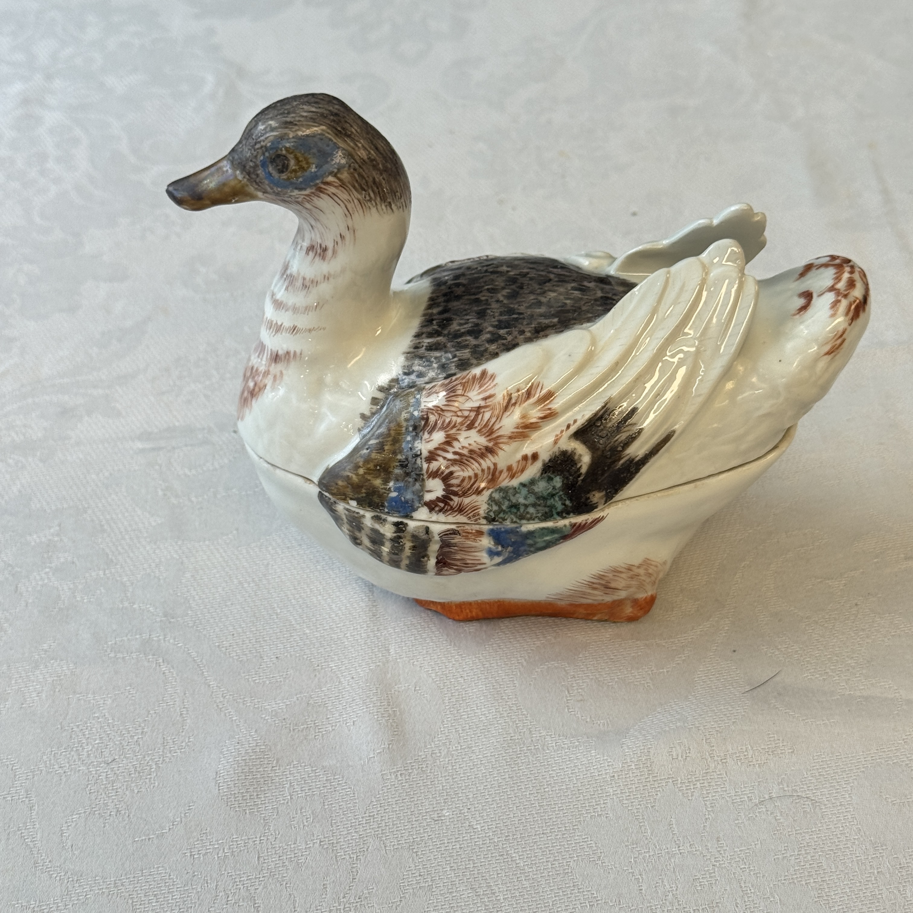 A Chinese famille rose duck-shaped tureen and cover — photo 4