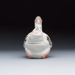 A Chinese famille rose duck-shaped tureen and cover — photo 4