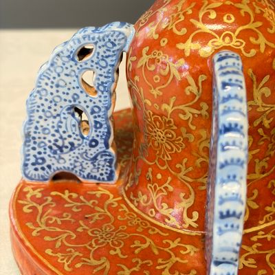 A Chinese famille rose stand, later mounted as lamp — foto 6