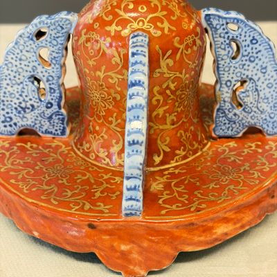 A Chinese famille rose stand, later mounted as lamp — foto 7