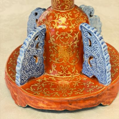 A Chinese famille rose stand, later mounted as lamp — foto 9