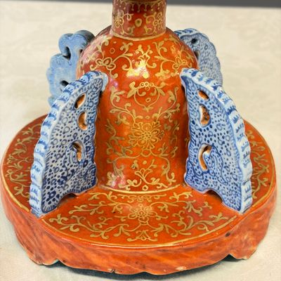 A Chinese famille rose stand, later mounted as lamp — foto 12