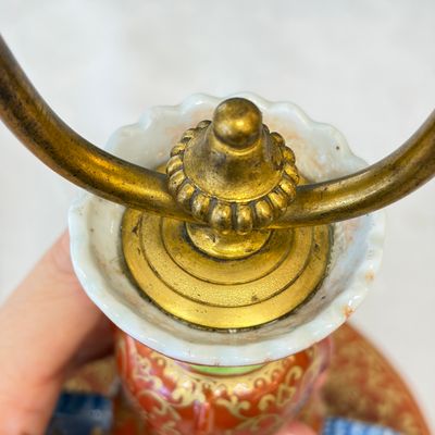 A Chinese famille rose stand, later mounted as lamp — foto 13