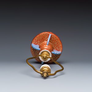 A Chinese famille rose stand, later mounted as lamp — foto 6