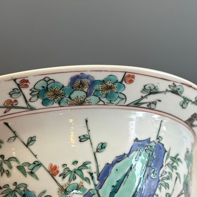 A Chinese famille verte 'Klapmuts' bowl — foto 15