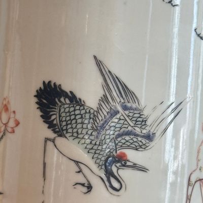 A Chinese famille verte 'Three Star Gods' albarello — foto 11