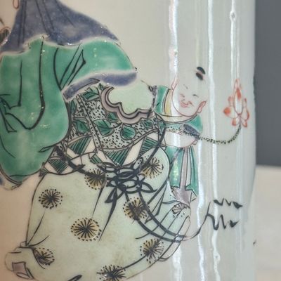 A Chinese famille verte 'Three Star Gods' albarello — foto 12