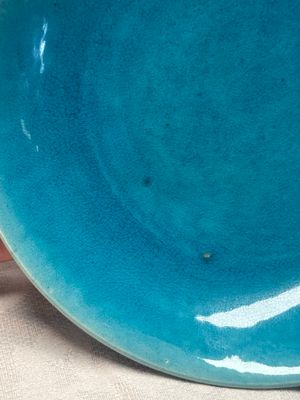 A Chinese turquoise-glazed plate — photo 2