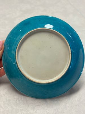 A Chinese turquoise-glazed plate — photo 9