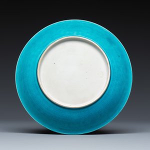 A Chinese turquoise-glazed plate — photo 2