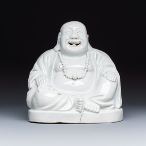 A Chinese white-glazed Milefo Buddha — 照片 2