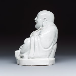 A Chinese white-glazed Milefo Buddha — 照片 3