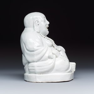 A Chinese white-glazed Milefo Buddha — 照片 5