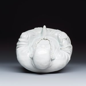 A Chinese white-glazed Milefo Buddha — 照片 6