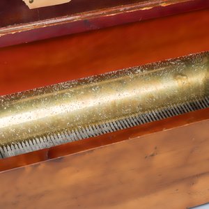 A German cylinder roll music box with 8 tunes — photo 3