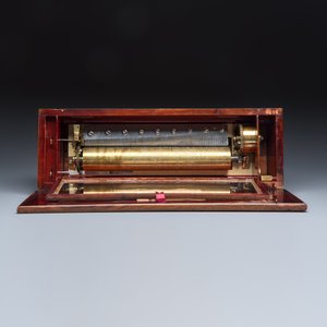 A German cylinder roll music box with 8 tunes — photo 7