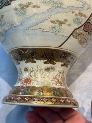 A Japanese Satsuma baluster vase with narrative design — photo 23