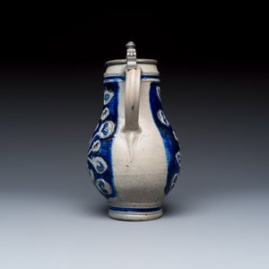A Westerwald tankard with a mounted pewter lid — foto 3