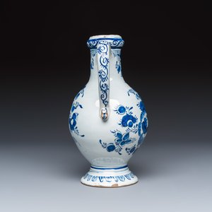 A blue and white Dutch Delft 'Pastoral Landscape' ewer — photo 4