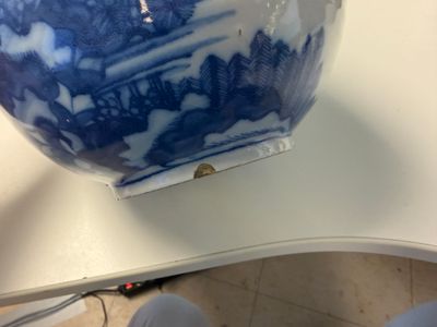A blue and white Dutch Delft chinoiserie bottle vase — 照片 5