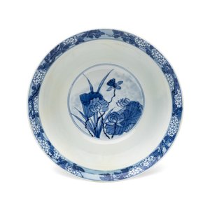 A fine Chinese blue and white 'Herons by a Lotus Pond' bowl — 照片 6