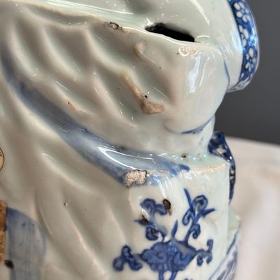 A fine Chinese blue and white figure of the immortal Zhongli Quan — 照片 14