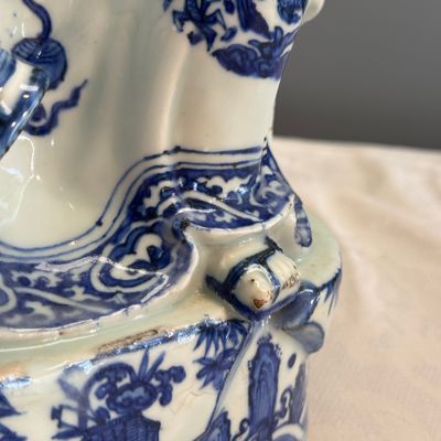 A fine Chinese blue and white figure of the immortal Zhongli Quan — 照片 7