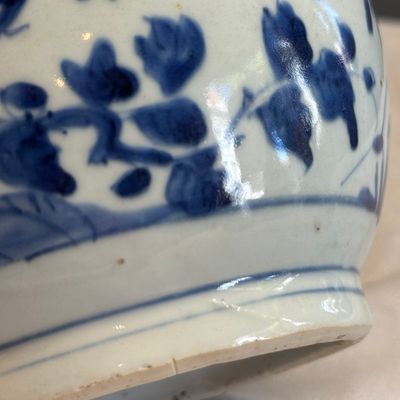 A fine Chinese blue and white pear-shaped 'Phoenix' vase — 照片 6