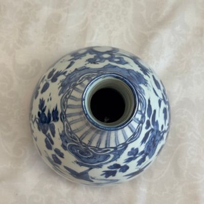 A fine Chinese blue and white pear-shaped 'Phoenix' vase — 照片 8
