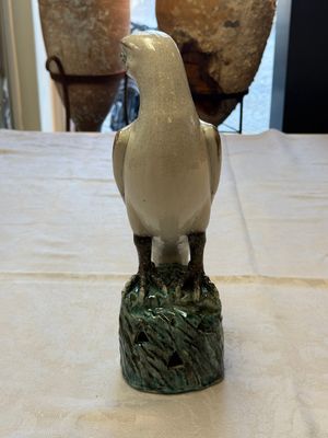A fine Chinese polychrome-glazed model of a hawk — photo 4