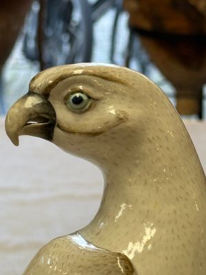 A fine Chinese polychrome-glazed model of a hawk — photo 5