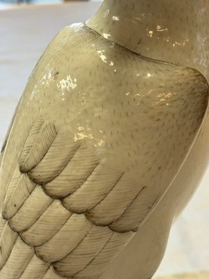 A fine Chinese polychrome-glazed model of a hawk — photo 7