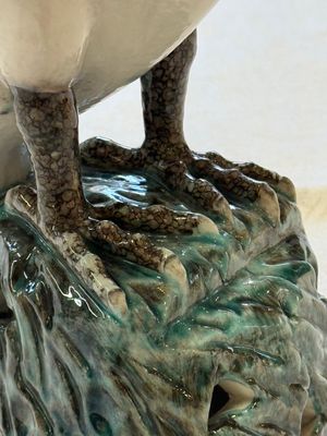 A fine Chinese polychrome-glazed model of a hawk — photo 8