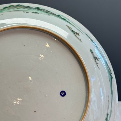 A fine and rare Chinese famille verte 'Kingfisher' dish — photo 13