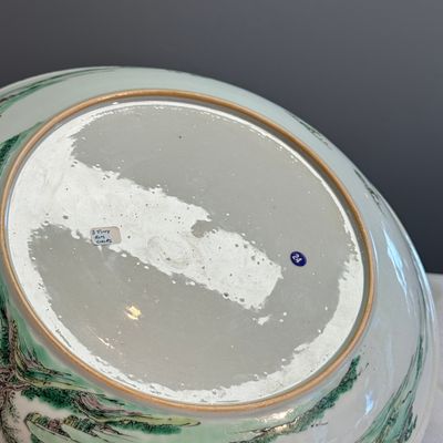 A fine and rare Chinese famille verte 'Kingfisher' dish — photo 16