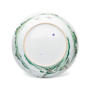 A fine and rare Chinese famille verte 'Kingfisher' dish — photo 2