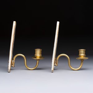 A pair of Chinese Canton famille rose 'Mandarin Subject' wall sconces — photo 5