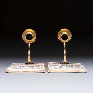 A pair of Chinese Canton famille rose 'Mandarin Subject' wall sconces — photo 6