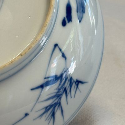 A pair of Chinese blue and white 'Ta Xue Xun Mei 踏雪尋梅' plates — 照片 22