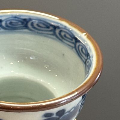 A pair of Chinese blue and white double-walled 'Linglong' hookah bases  — photo 33