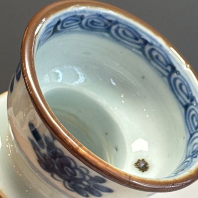 A pair of Chinese blue and white double-walled 'Linglong' hookah bases  — photo 35