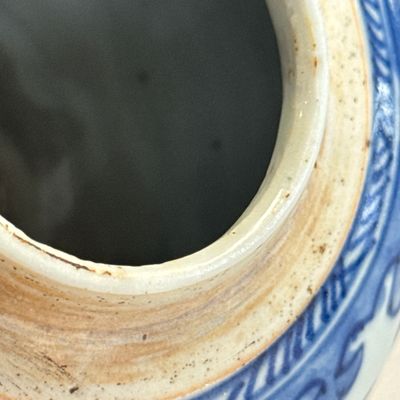 A pair of Chinese blue and white jars with floral design — photo 17