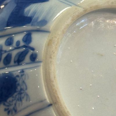 A pair of Chinese blue and white lotus-shaped teapots with mounts — photo 20